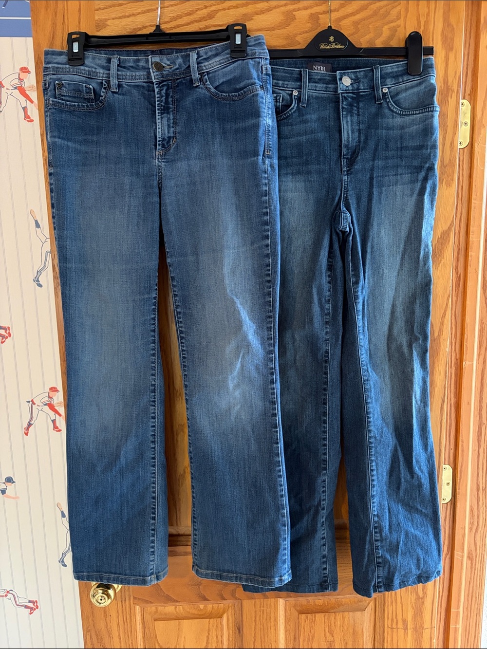 NYDJ Barbara Boot-Cut Jeans Slimming Medium Wash 2 Pairs Size 6 (8)